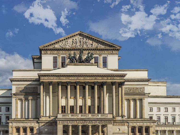 Produktbild: CALVENDO Puzzle Gro&szlig;es Theater und Nationaloper Warschau | 1000 Teile Lege-Gr&ouml;&szlig;e 64x48cm Foto-Puzzle f&uuml;r gl&uuml;ckliche Stunden