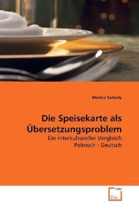 Produktbild: Sarkady, M: Die Speisekarte als &Uuml;bersetzungsproblem