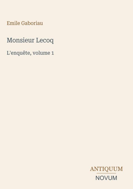 Produktbild: Monsieur Lecoq