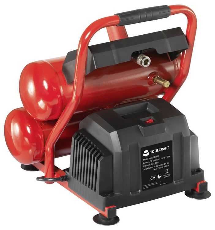 Produktbild: TOOLCRAFT Druckluft-Kompressor 7.5l 8 bar