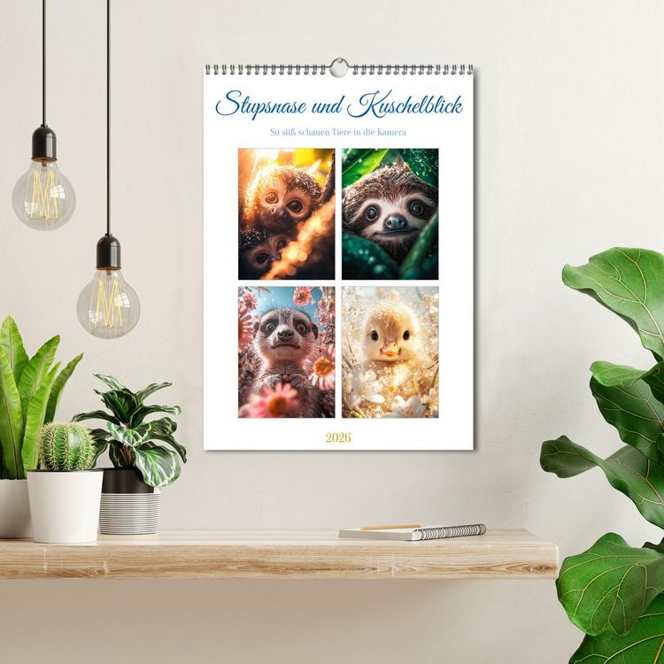 Produktbild: Stupsnase und Kuschelblick (Wandkalender 2026 DIN A3 hoch), CALVENDO Monatskalender