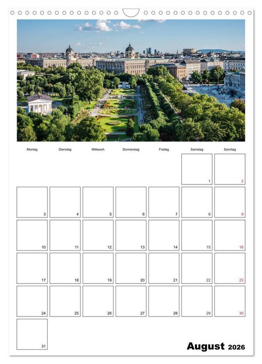 Produktbild: Mein Wien. Juwel an der Donau (Wandkalender 2026 DIN A3 hoch), CALVENDO Monatskalender