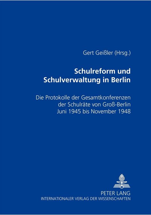 Produktbild: Schulreform und Schulverwaltung in Berlin