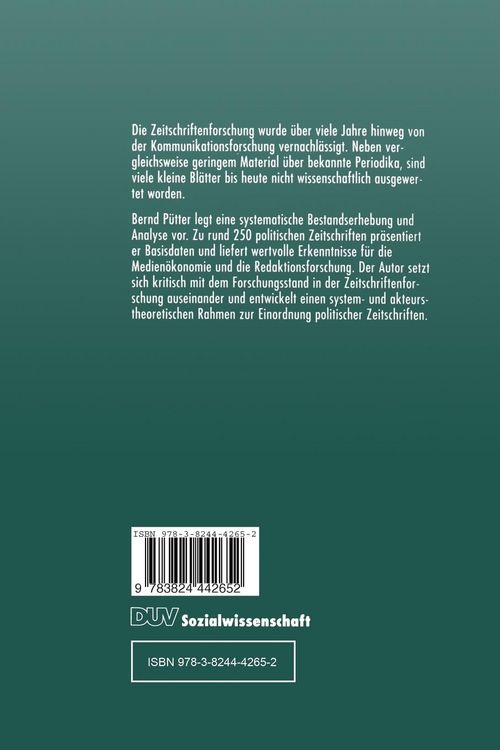 Produktbild: Politische Zeitschriften in Deutschland