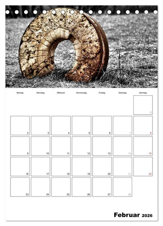 Produktbild: schwarz/wei&szlig; trifft farbe - DEIN TERMINKALENDER / Planer (Tischkalender 2026 DIN A5 hoch), CALVENDO Monatskalender