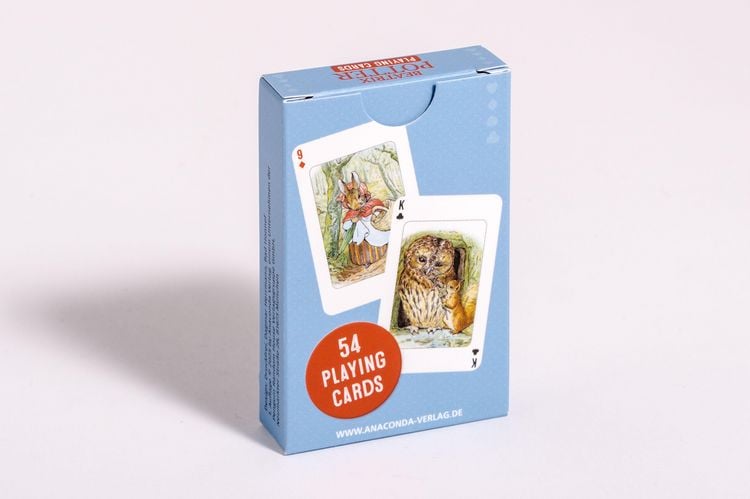 Produktbild: Kartenspiel Beatrix Potter. 54 Spielkarten mit 53 Motiven von Peter Hase und seinen Freunden