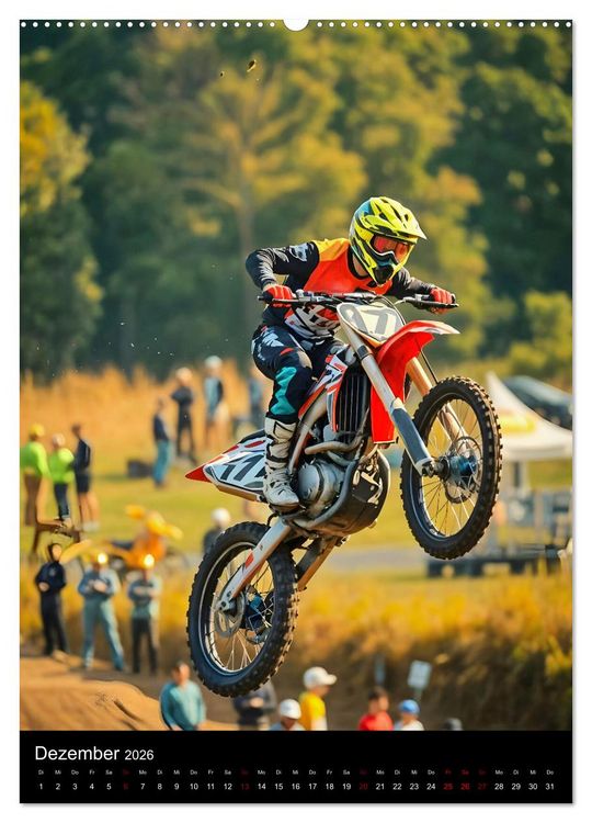 Produktbild: Adrenalin am Limit - Grenzenlose Motocross Action (Wandkalender 2026 DIN A2 hoch), CALVENDO Monatskalender