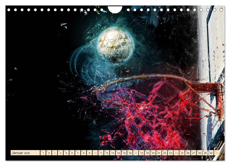 Produktbild: Basketball extrem (Wandkalender 2026 DIN A4 quer), CALVENDO Monatskalender