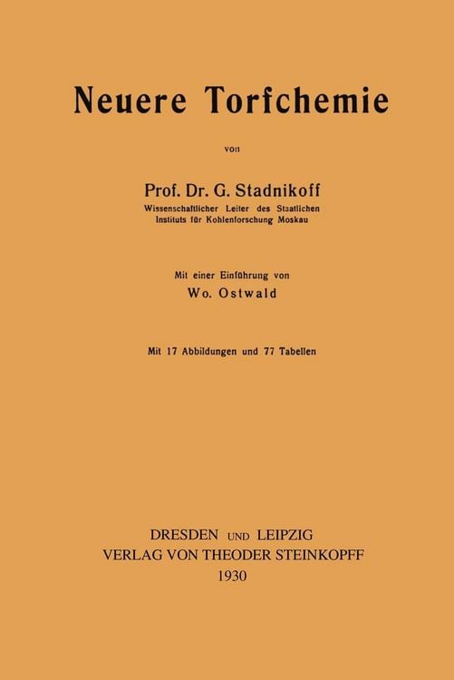 Produktbild: Neuere Torfchemie