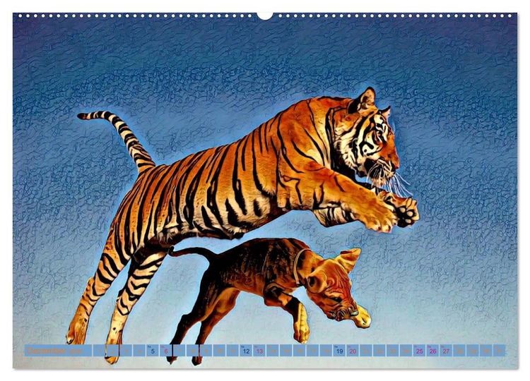 Produktbild: Rhodesian Ridgeback der Hund mit dem Tropfen L&ouml;wenblut (Wandkalender 2026 DIN A2 quer), CALVENDO Monatskalender