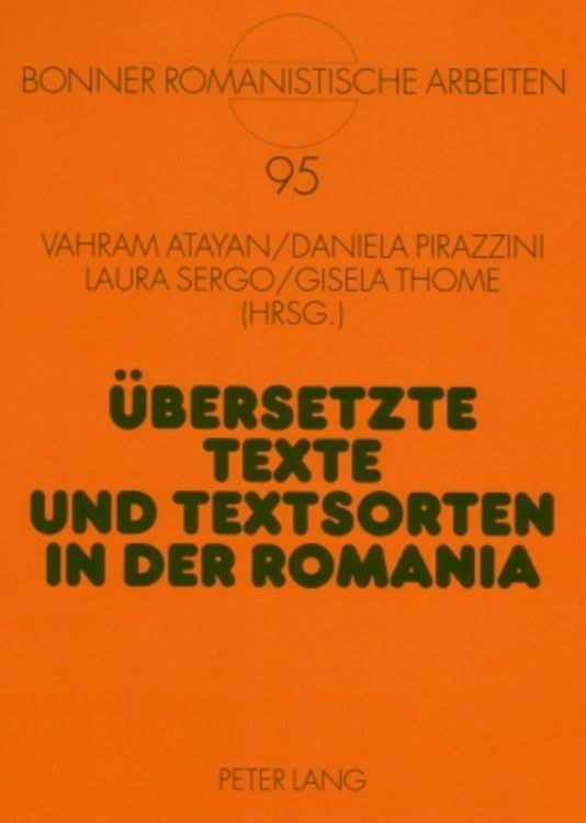 Produktbild: &Uuml;bersetzte Texte und Textsorten in der Romania