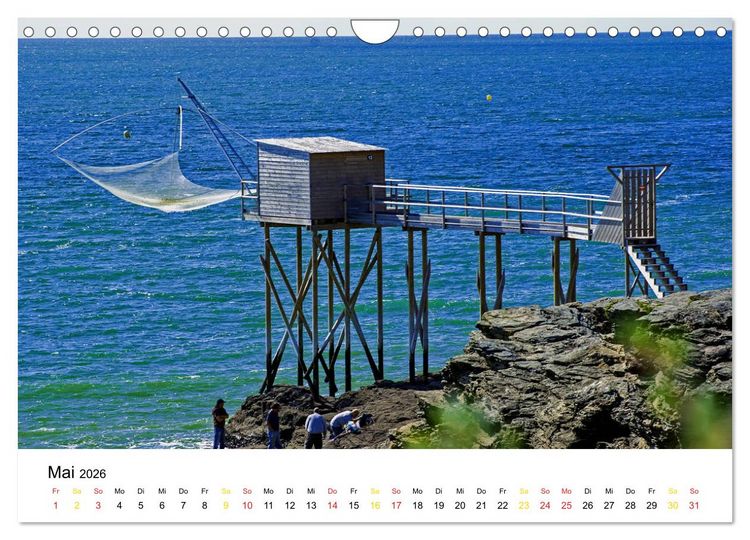 Produktbild: Vend&eacute;e Aus dem Meer steigender Himmel Frankreichs (Wandkalender 2026 DIN A4 quer), CALVENDO Monatskalender