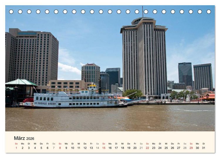 Produktbild: Sommer in New Orleans (Tischkalender 2026 DIN A5 quer), CALVENDO Monatskalender