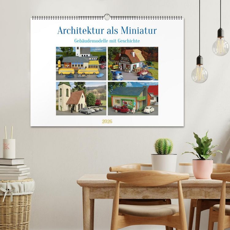 Produktbild: Architektur in Miniatur (Wandkalender 2026 DIN A2 quer), CALVENDO Monatskalender