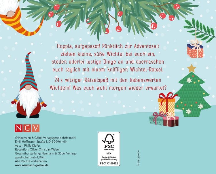 Produktbild: 24 Wichtel-R&auml;tsel | Advents-R&auml;tselspa&szlig; mit den Wichteln