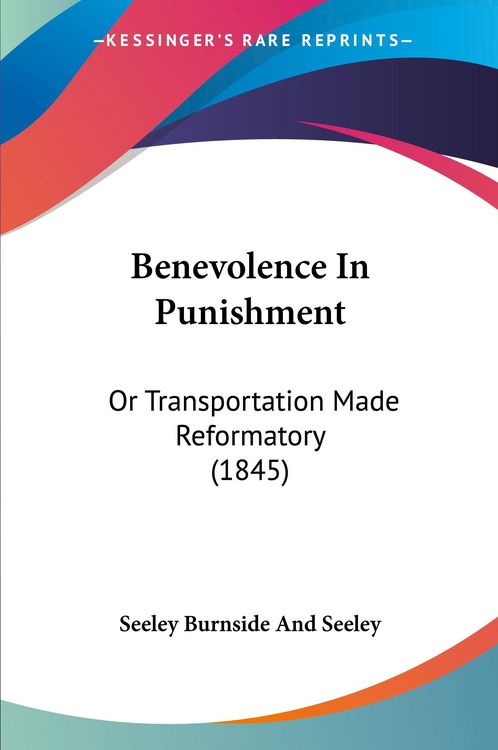 Produktbild: Seeley Burnside And Seeley: Benevolence In Punishment