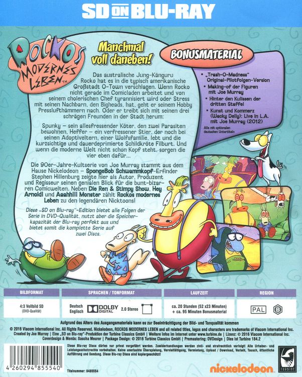 Produktbild: Rockos Modernes Leben - Die komplette Serie (SD on Blu-ray) [2 BRs]