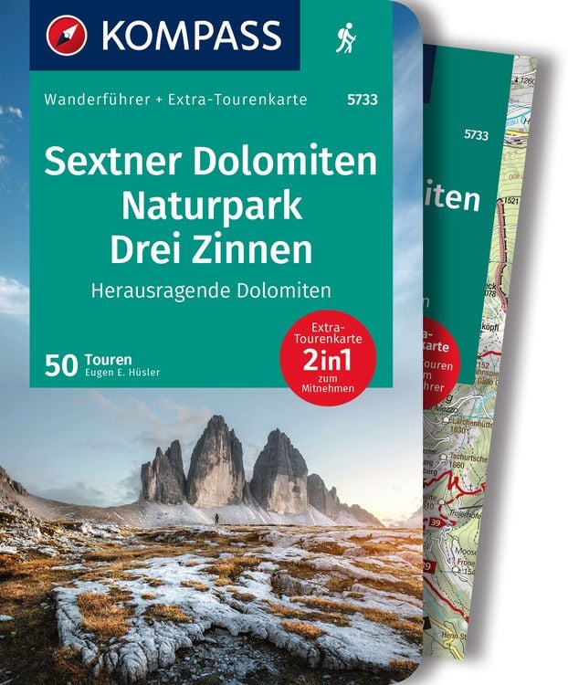 Bild vom Artikel KOMPASS Wanderführer Sextner Dolomiten, Naturpark Drei Zinnen - Herausragende Dolomiten, 50 Touren mit Extra-Tourenkarte vom Autor Eugen E. Hüsler