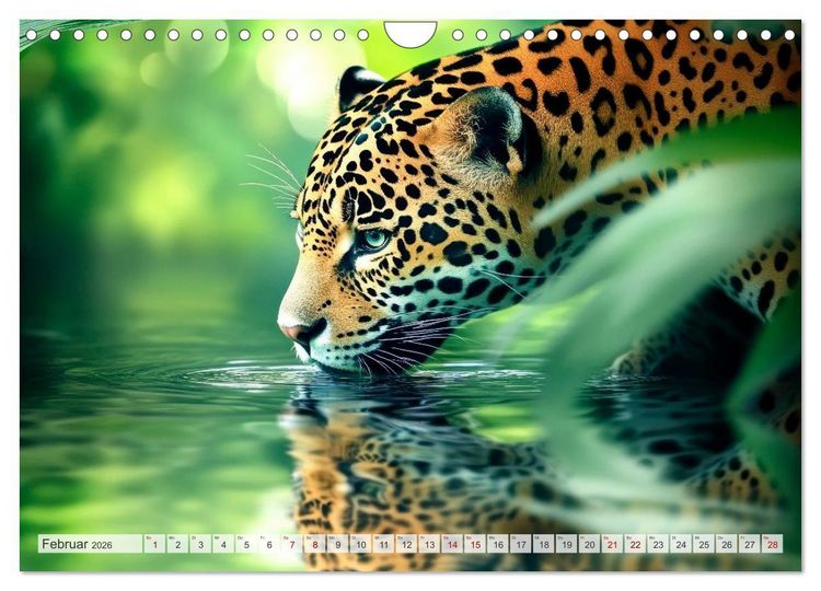 Produktbild: Wildes Leben im Regenwald (Wandkalender 2026 DIN A4 quer), CALVENDO Monatskalender