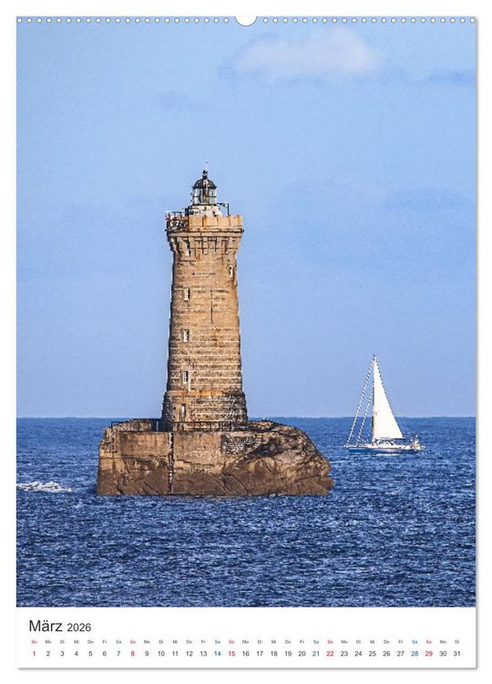 Produktbild: Leuchtturm-Legenden im Westen der Bretagne (hochwertiger Premium Wandkalender 2026 DIN A2 hoch), Kunstdruck in Hochglanz