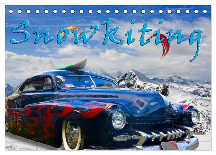 Produktbild: Snowkiting (Tischkalender 2026 DIN A5 quer), CALVENDO Monatskalender
