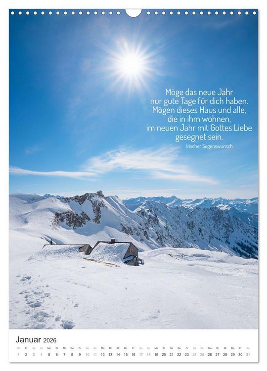 Produktbild: Christliche Natur-Poster 2026 (Wandkalender 2026 DIN A3 hoch), CALVENDO Monatskalender