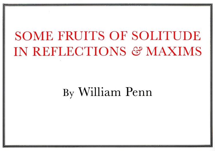 Produktbild: Some Fruits of Solitude