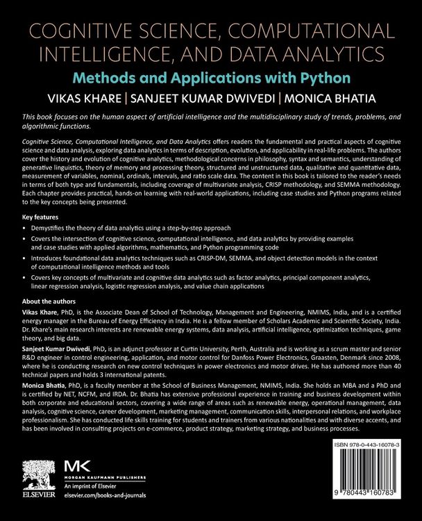 Produktbild: Cognitive Science, Computational Intelligence, and Data Analytics