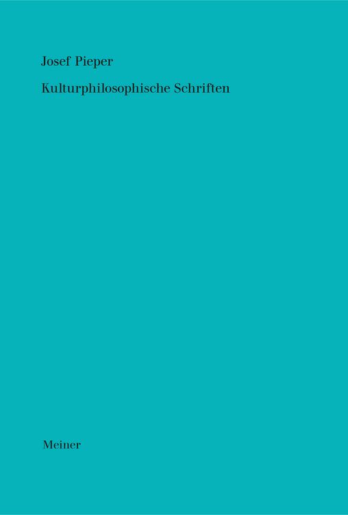 Produktbild: Kulturphilosophische Schriften