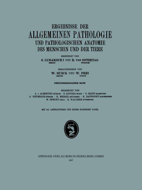 Produktbild: Ergebnisse der Allgemeinen Pathologie und Pathologischen Anatomie des Menschen und der Tiere