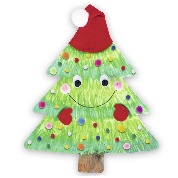 Produktbild: URSUS Kinderbasteln Blanko-Motive Tannenbaum, 20 Blatt