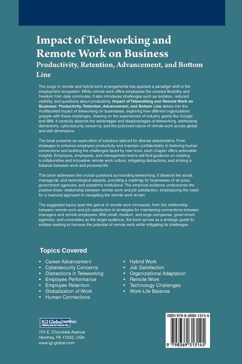 Produktbild: Impact of Teleworking and Remote Work on Business