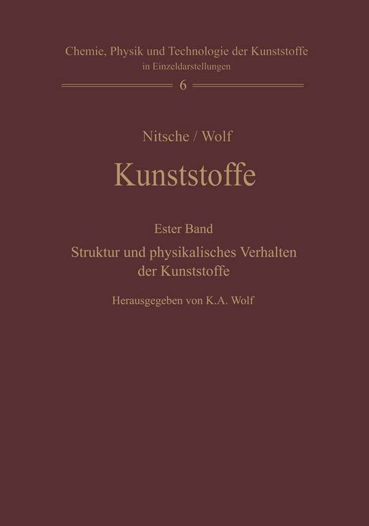 Produktbild: Kunststoffe. Struktur, physikalisches Verhalten und Pr&uuml;fung