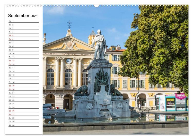 Produktbild: NIZZA Idyllische Impressionen (Wandkalender 2026 DIN A2 quer), CALVENDO Monatskalender
