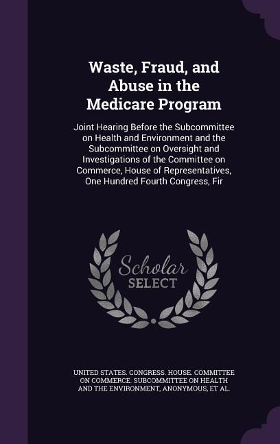 Produktbild: Waste, Fraud, and Abuse in the Medicare Program
