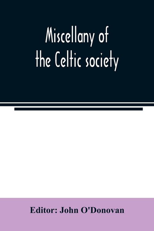 Produktbild: Miscellany of the Celtic society