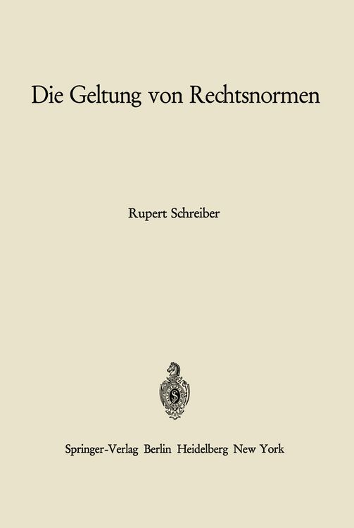 Produktbild: Die Geltung von Rechtsnormen