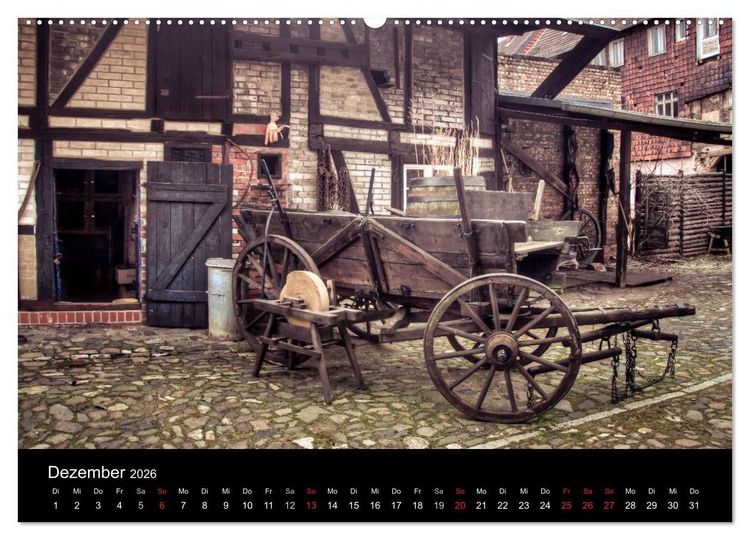 Produktbild: Fachwerk - wie aus einer anderen Zeit (hochwertiger Premium Wandkalender 2026 DIN A2 quer), Kunstdruck in Hochglanz