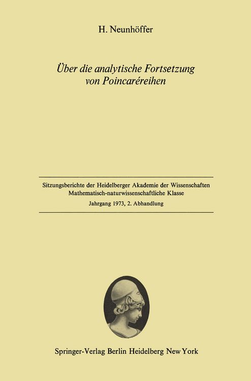 Produktbild: &Uuml;ber die analytische Fortsetzung von Poincar&eacute;reihen