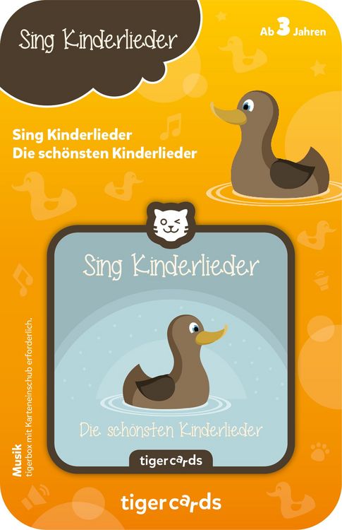 Produktbild: tigercard - Sing Kinderlieder - Die sch&ouml;nsten Kinderlieder