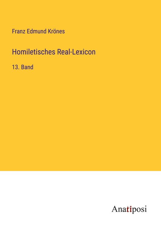 Produktbild: Homiletisches Real-Lexicon