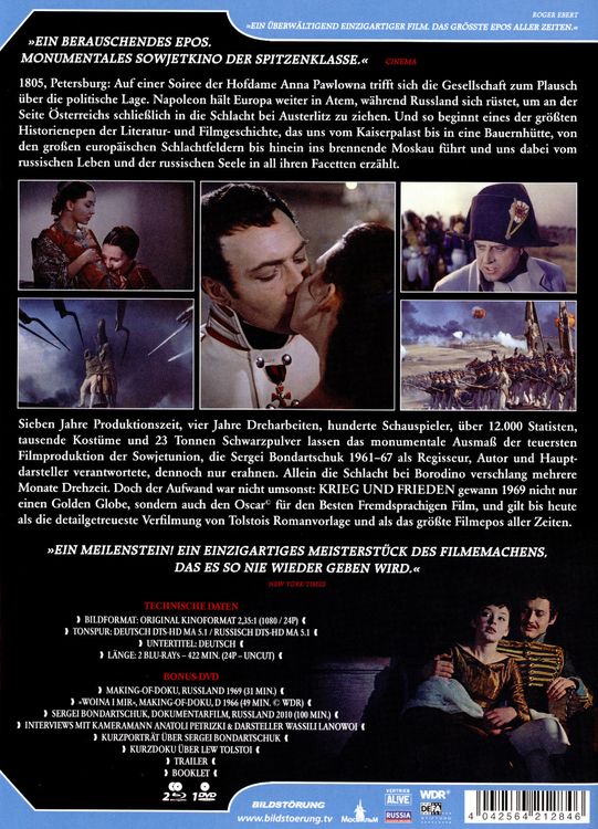 Produktbild: Krieg und Frieden (Special Edition) (inkl. Bonus-DVD) [2 BRs]