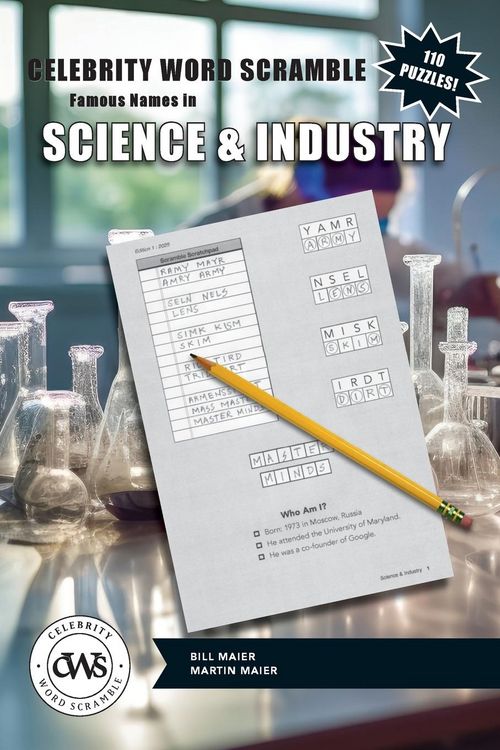 Produktbild: Celebrity Word Scramble Famous Names in Science & Industry