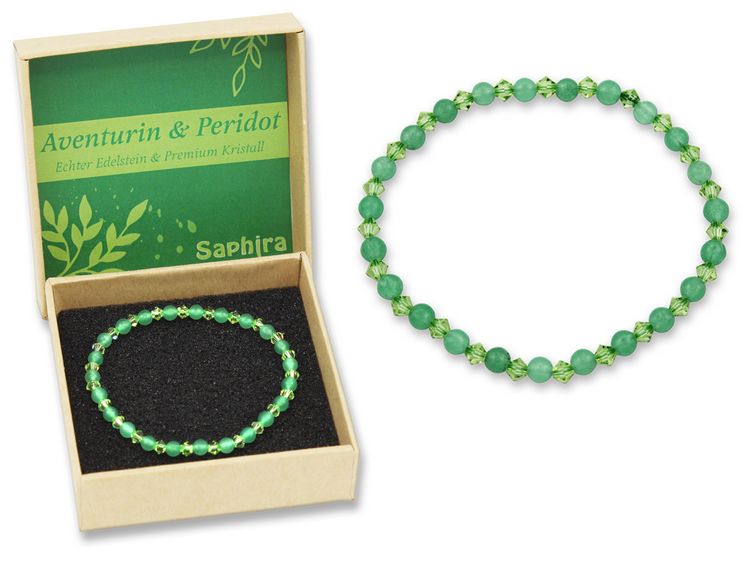 Produktbild: Aventurin Saphira Edelsteinarmband