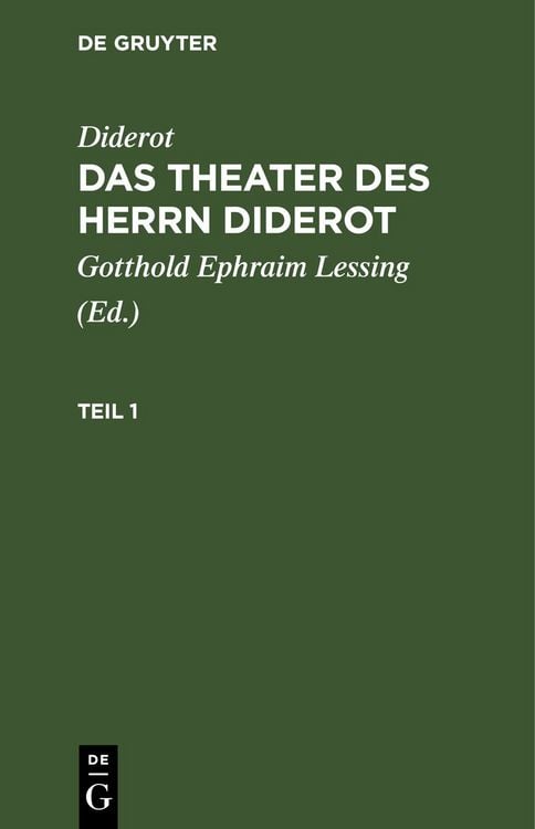 Produktbild: Das Theater des Herrn Diderot. Teil 1