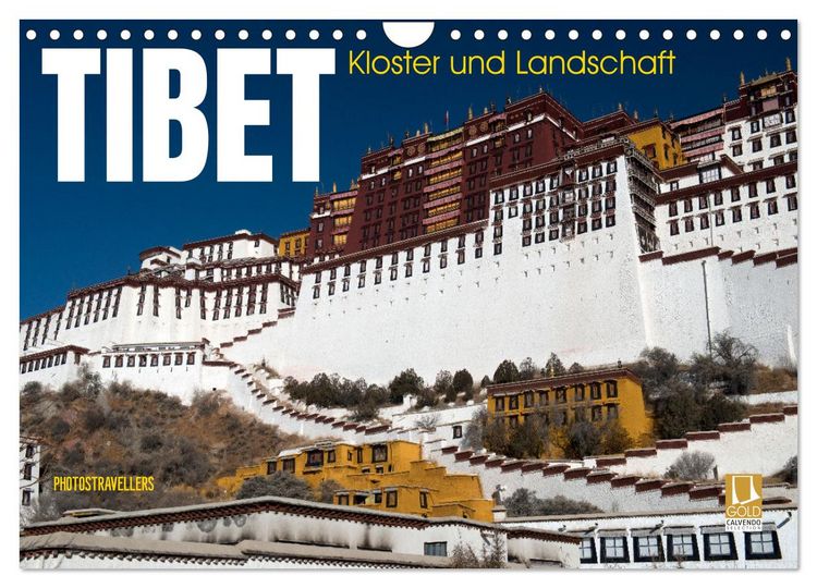 Produktbild: Tibet - Kloster und Landschaft (Wandkalender 2026 DIN A4 quer), CALVENDO Monatskalender