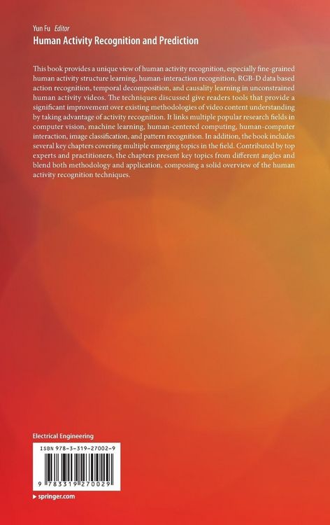 Produktbild: Human Activity Recognition and Prediction