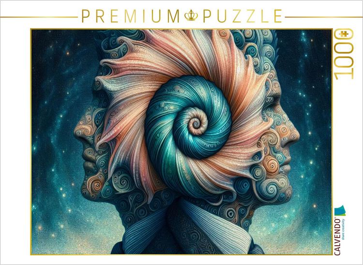 Produktbild: CALVENDO Puzzle Sternzeichen Zwillinge im Muschelgeist | 1000 Teile Lege-Gr&ouml;&szlig;e 64x48cm Foto-Puzzle f&uuml;r gl&uuml;ckliche Stunden
