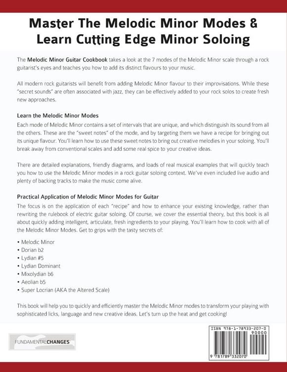 Produktbild: Melodic Minor Guitar Cookbook