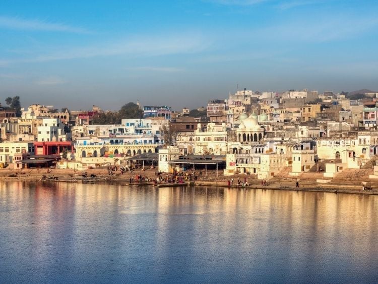 Produktbild: CALVENDO Puzzle Pushkar, Rajasthan | 1000 Teile Lege-Gr&ouml;&szlig;e 64x48cm Foto-Puzzle f&uuml;r gl&uuml;ckliche Stunden